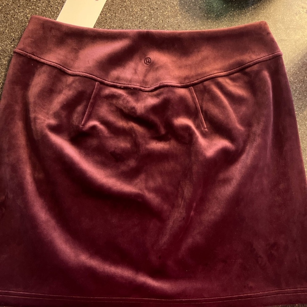 Lululemon Athletica Mini Skirt in Deep Burgundy